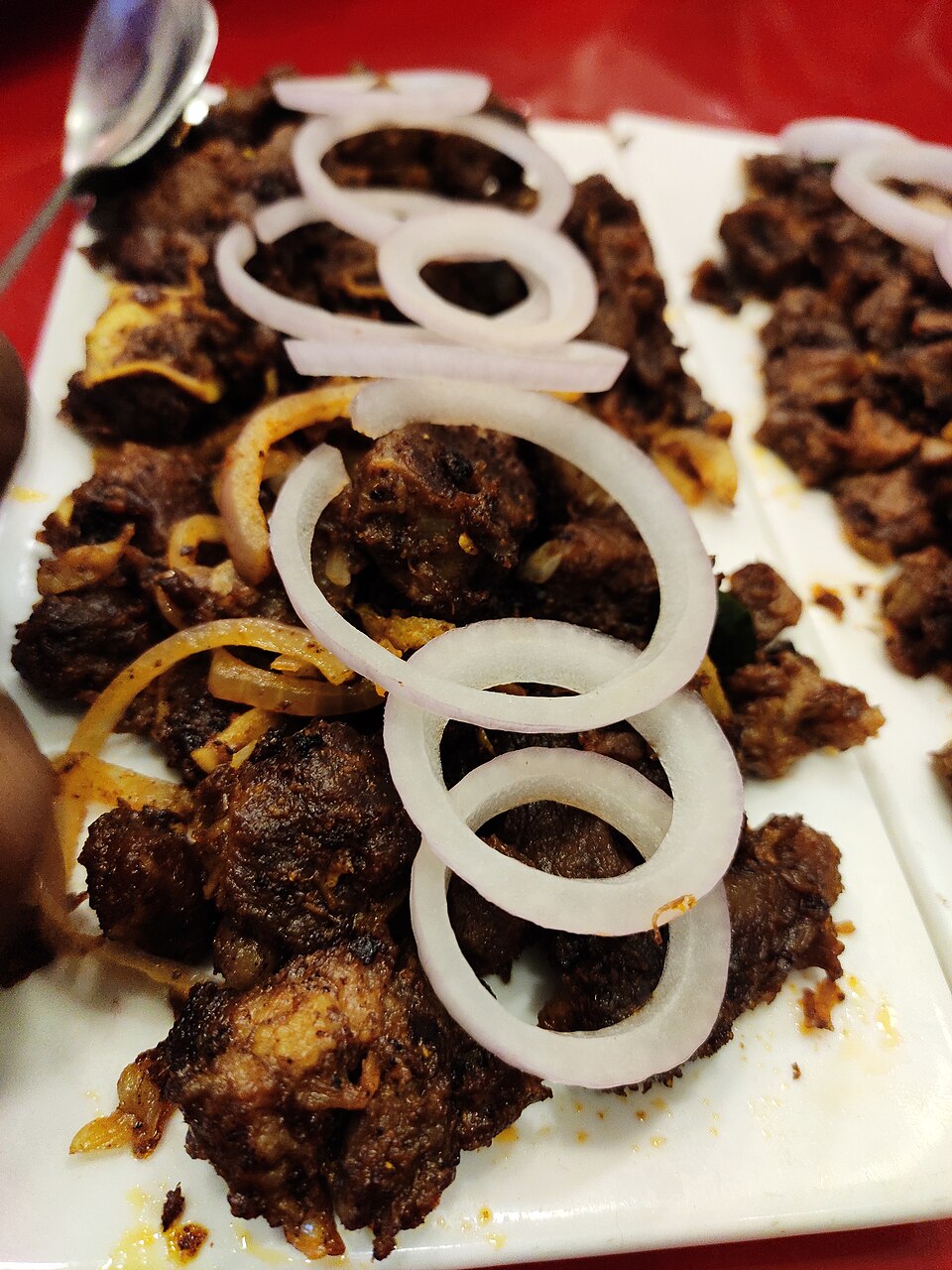 Jaffna Dunkel Geröstetes Mutton Varuval